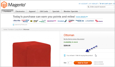 Customers Earn Points/Miles